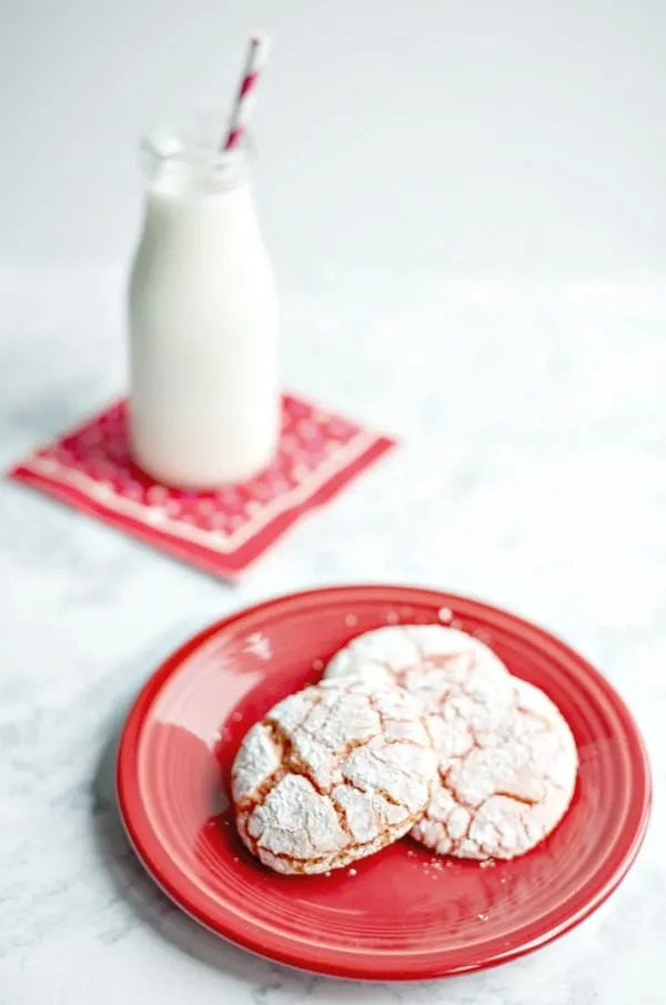Easy crinkle cookies from boxed cake mix