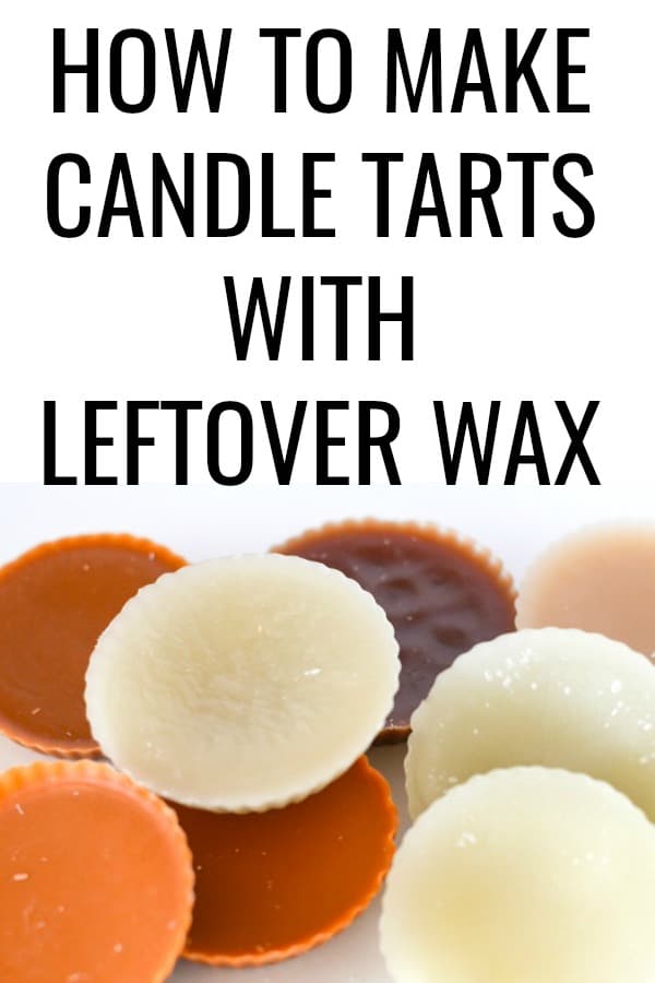Stop throwing your hard earned money away! Don't toss out the wax after a candle's wick has come to an end, instead learn how to make homemade candles...well homemade candle tarts. #diy #candles #candletarts #upcycle #thriftyprojects #frugalliving