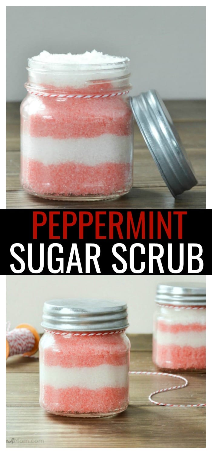 3 Ingredient Peppermint Sugar Scrub Recipe Homemade Gift Idea