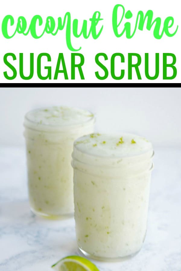 Get your skin ready for summer with this easy coconut lime sugar scrub recipe! It uses just 3 ingredients and your skin soft and glowing.