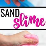 Homemade kinetic sand slime recipe.