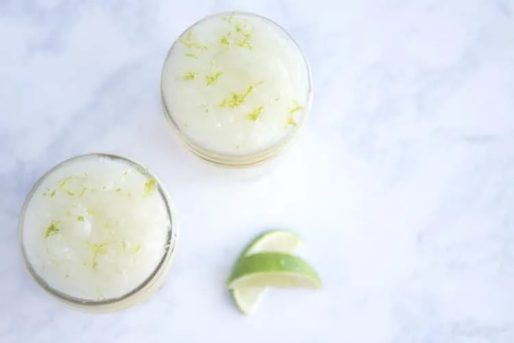 Lime body scrub tutorial.