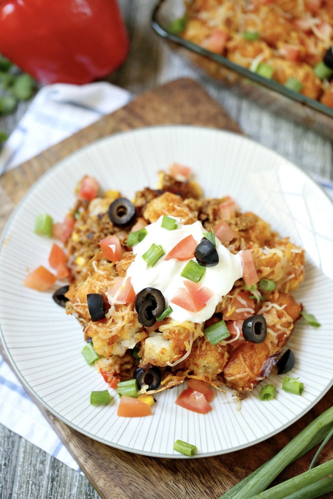 tater tot casserole with ground beef