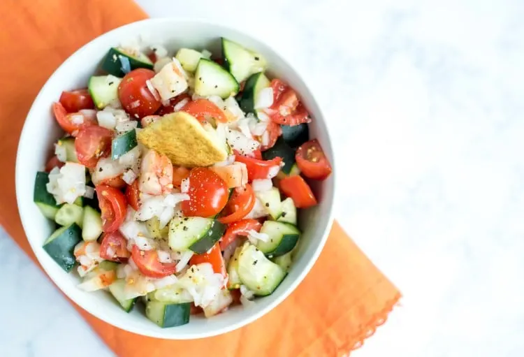 Avocado shrimp dip appetizer recipe.