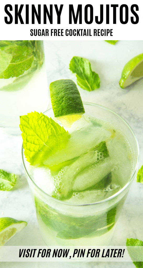 This Skinny Mojito recipe is easy to put together and tastes amazing! This low carb alcoholic drink is perfect for summer and special diets like sugar-free, Keto, and low carb. #ad #SummerGrilling #ToraniFlavor #joyjolt