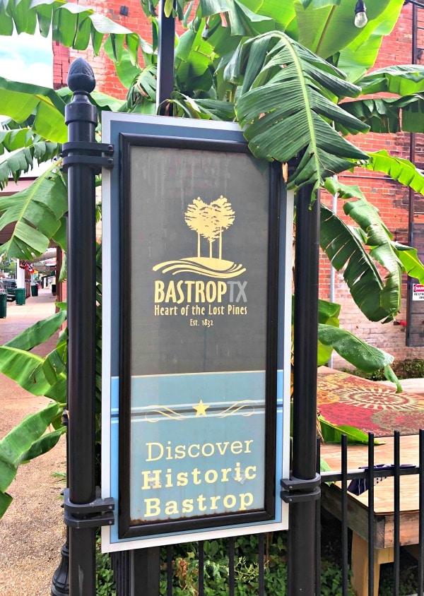 Discover Bastrop Texas visitor sign