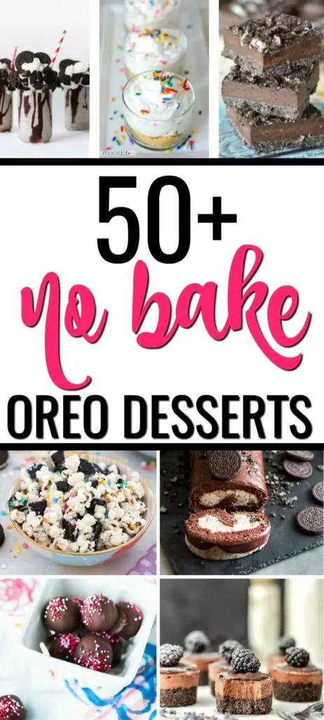 If you love Oreo cookies, you'll love this collection of 50+ No Bake Oreo Desserts! From Oreo truffles to Oreo cheesecake, there are tons of Oreo dessert recipes for every occasion.&nbsp;