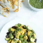 Cilantro chimichurri roasted vegetables recipe photo