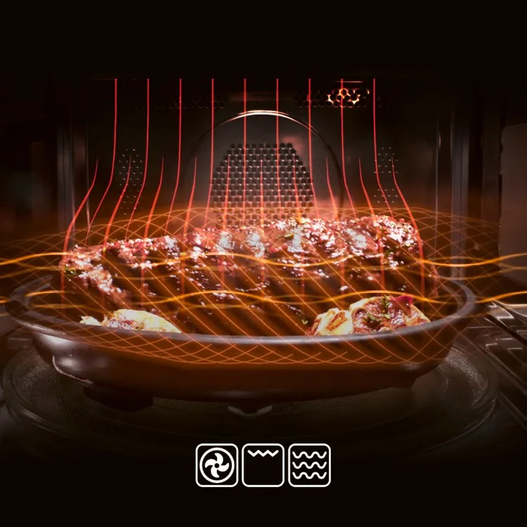 Breville Countertop Convection Oven Microwave showing the roast function