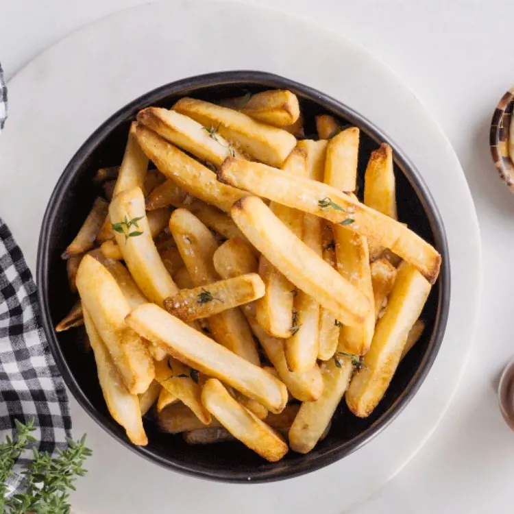 Breville Microwave Air Fryer French Fries in bowl