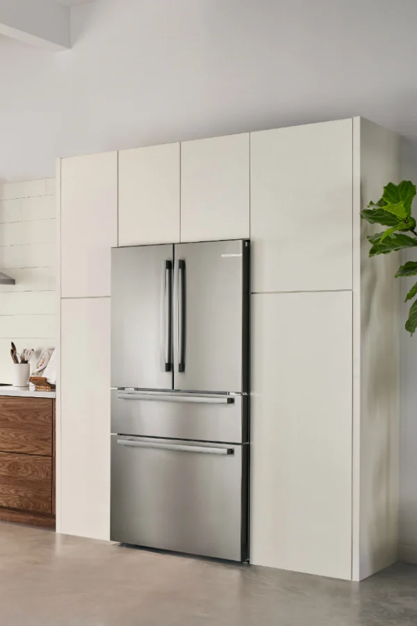 Counter depth stainless steel refrigerator