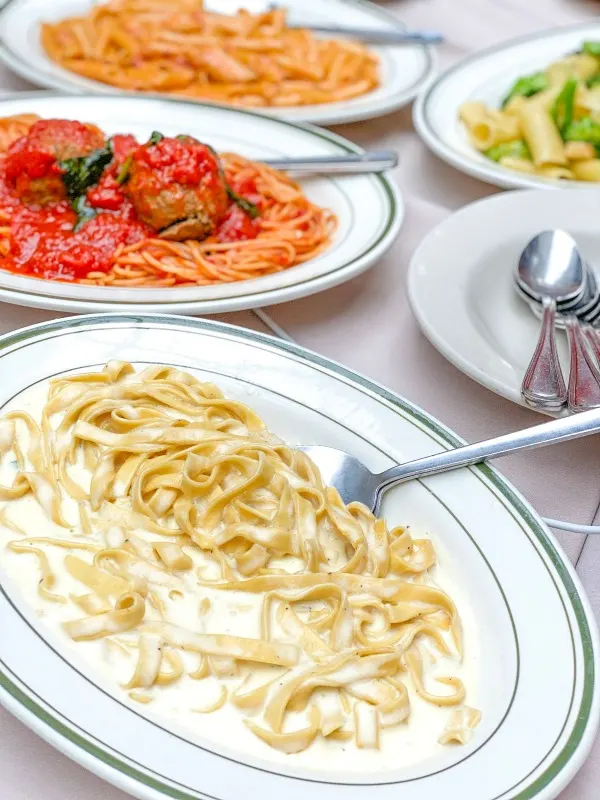 Fettuccini Alfredo from La Mela in Little Italy
