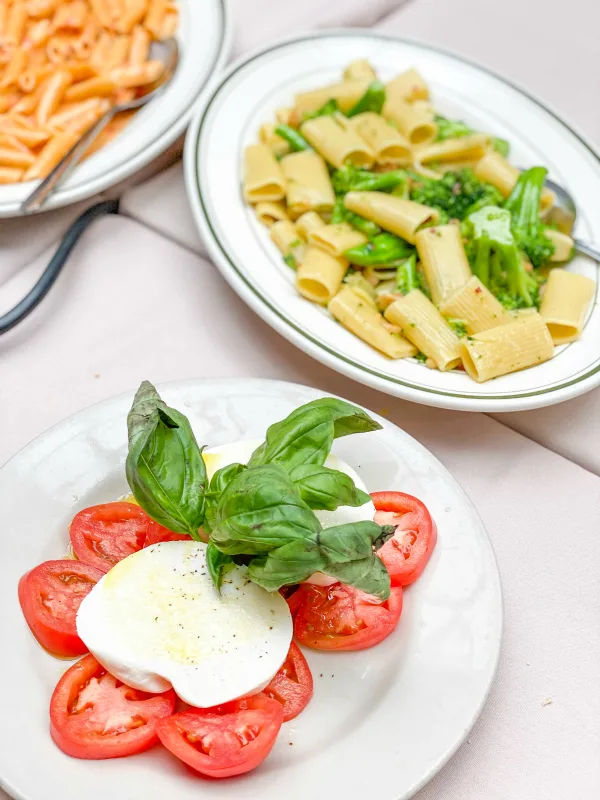 Italian food at La Mela restaurant in New York City
