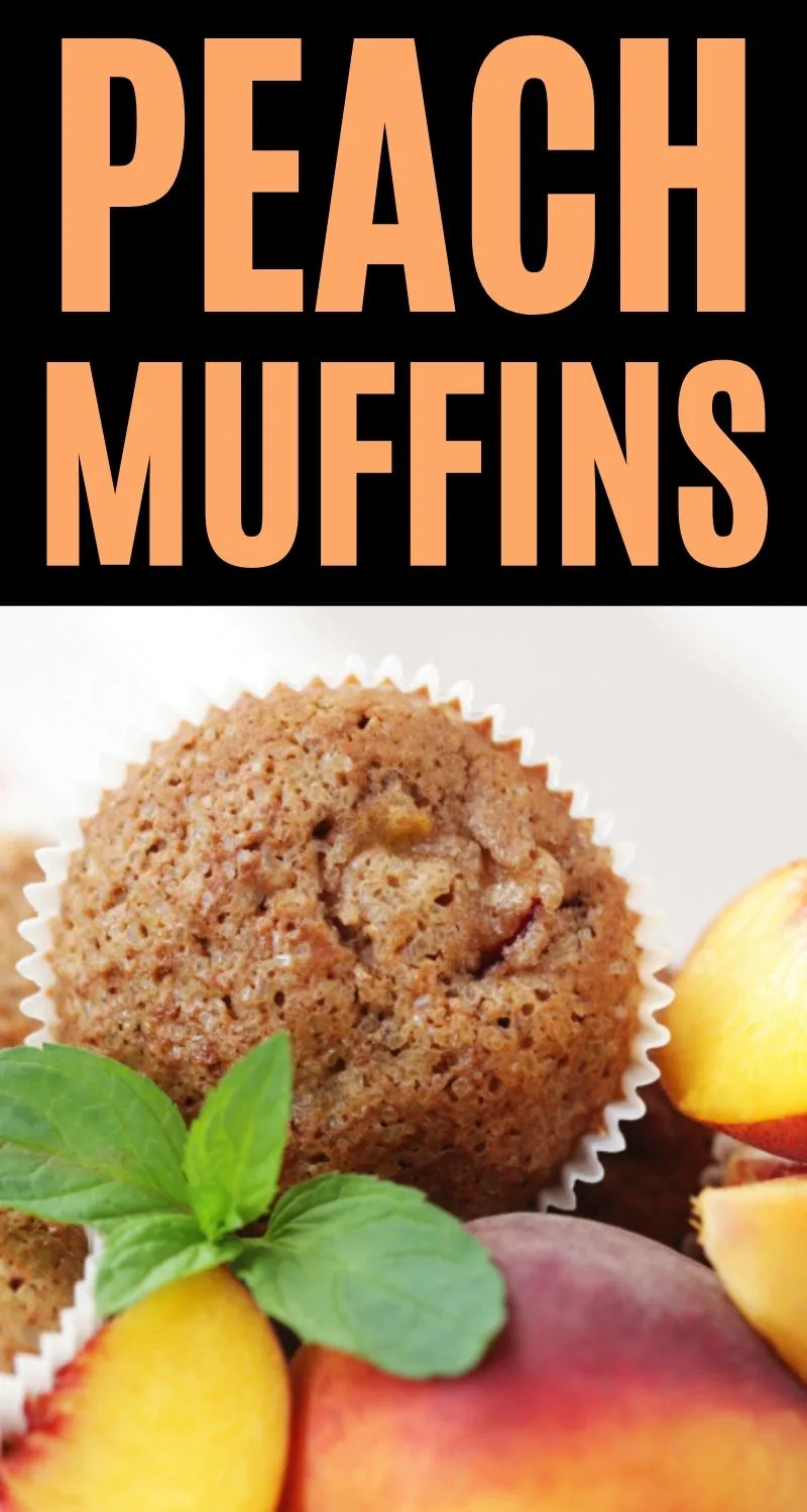 Peach Muffins labeled photo
