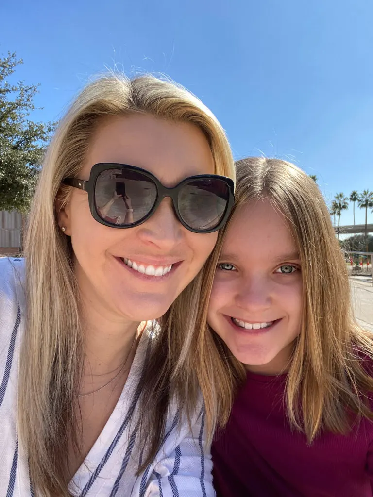 Healthy mom and daughter spending time together.