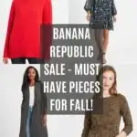 Banana Republic Friends & Family Sale Collage with Text Overlay