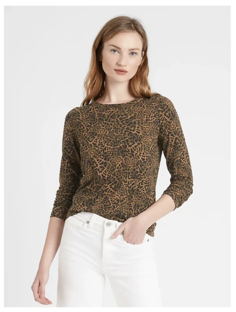 Banana Republic Slub Cotton-Modal Long-Sleeve T-Shirt