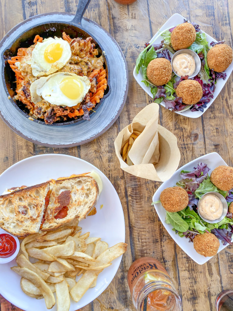 Food on table at Salut in Tempe