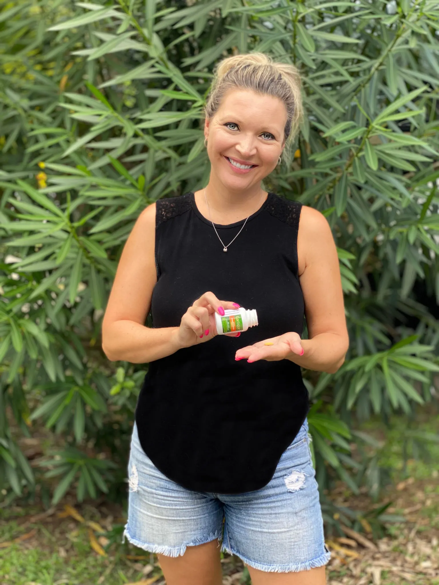 woman taking supplements