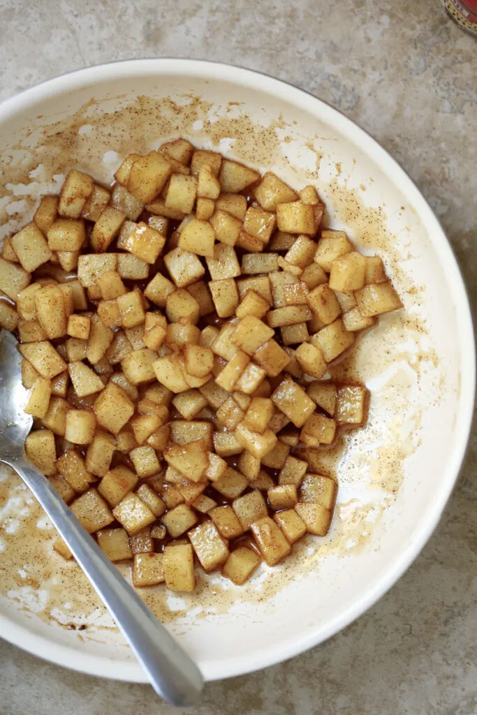 diced cinnamon apples